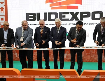 Наумович на открытии выставки BUDEXPO: строительная отрасль является драйвером развития экономики страны 