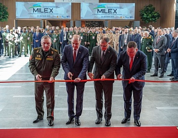 XII Международная выставка вооружения и военной техники «MILEX-2025» сегодня открылась в Минске